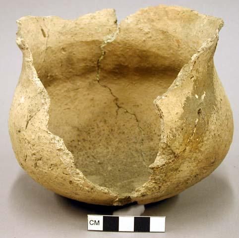 Plain pottery part of jar