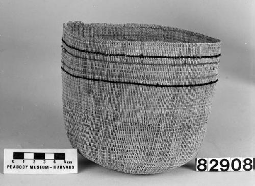 Cylindrical basket from the collection of T.A. Jagger