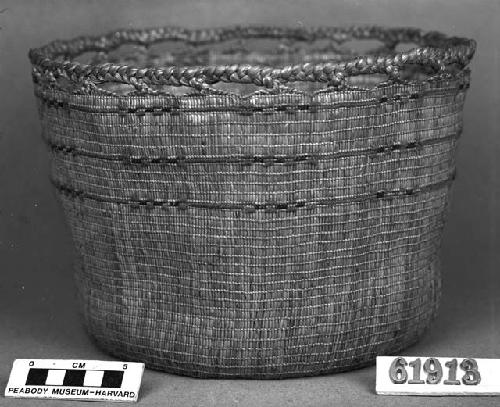 Cylindrical basket, unknown collection