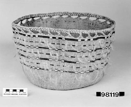 Cylindrical basket from the collection of C.A. Weave