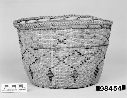 Cylindrical basket from unknown collection and dated 1900 in acquistition