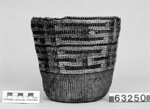 Cylindrical basket made ca. 1853