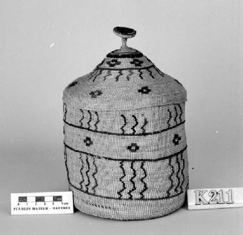 Lidded basket from the collection of T.H. Endicott