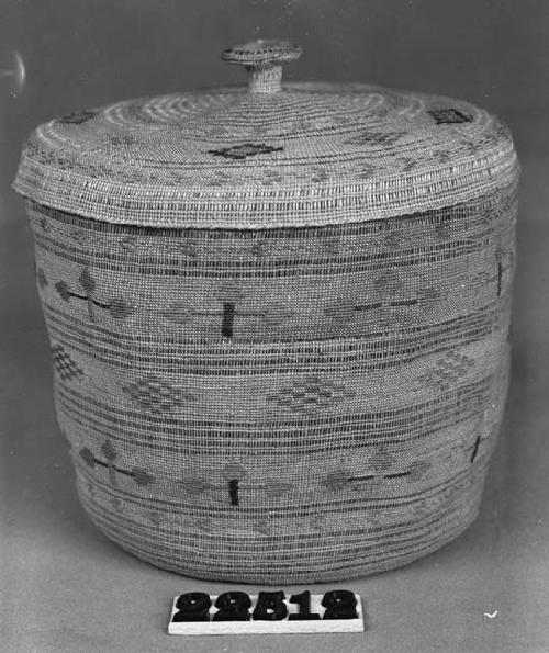 Lidded basket from unknown collection