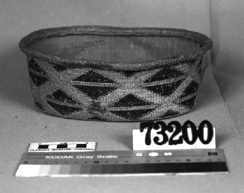 Oblong basket from the collection of G.T. Emmons