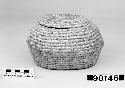 Lidded, oblong basket from the collection of C.A. Weare