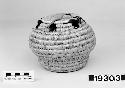 Lidded basket from the collection of J.S. and C.T.D. Swain, 1900-40