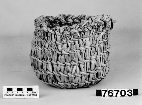 Tule basket from the collection of G. Nicholson and C. Hartman