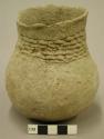 Corrugated pottery neck - small jar