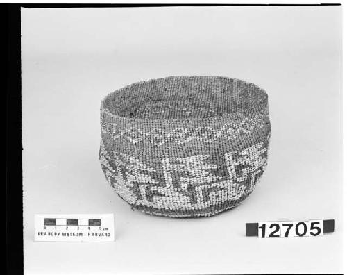 Small globular basket, from the collection of the brothers of Mrs. J.M. Robinson