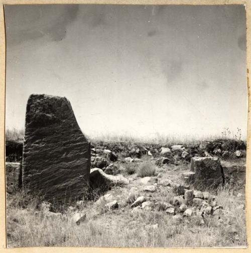 Photograph of Pucara ruins; Pucará Enclosure #1, Baño del Inca