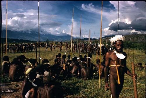 Eliot Elisofon 35mm color slides, scene of warriors