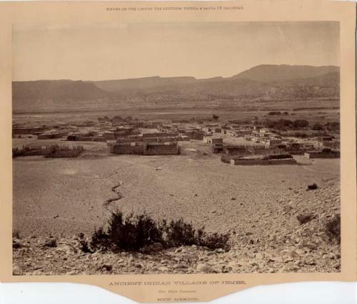 Ancient Indian Village of Jemez, on Rio Jemez, New Mexico