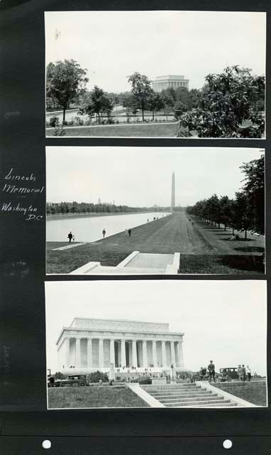 Scan of page from Judge Burt Cosgrove photo album