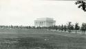 Scan of page from Judge Burt Cosgrove photo album.Lincoln Memorial