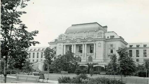 Scan of page from Judge Burt Cosgrove photo album.Bancroft Hall Annapolis MD.