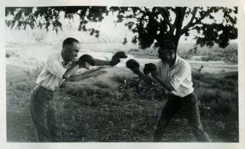 Scan of page from Judge Burt Cosgrove photo album.Chick Ray