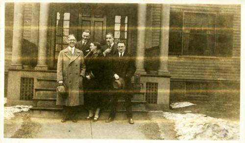 Scan of photograph from Judge Burt Cosgrove photo album.No. 10 Sacramento St. Cambridge Mass.Jan.23-1927