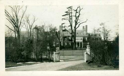 Scan of photograph from Judge Burt Cosgrove photo album.Residence N.W of Dr.Tozzer house Cambridge Mass.