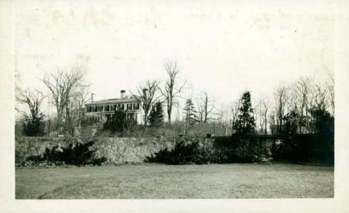 Scan of photograph from Judge Burt Cosgrove photo album.Sacs Residence-Cambridge Mass. N.E. Dr.Tozzer residence.