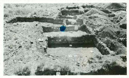 Scan of photograph from Judge Burt Cosgrove photo album.Swarts Ruin Mimbres Valley New Mex. 1927