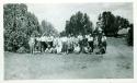 Scan of photograph from Judge Burt Cosgrove photo album.Conference at Pecos New.Mex. Aug 28-29-30 1927