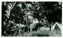 Scan of photograph from Judge Burt Cosgrove photo album.Camp at Swarts Pueblo Ruin 1927