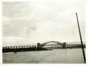 Scan of photograph from Judge Burt Cosgrove photo album.Hell Gate Bridge N.Y. 5/6/28