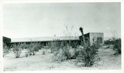 Scan of photograph from Judge Burt Cosgrove photo album.Desert Sanatorium-Tucson Ariz. Oct.1928.