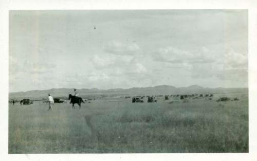 Scan of photograph from Judge Burt Cosgrove photo album.Headed for Rodeo Gill Ranch.