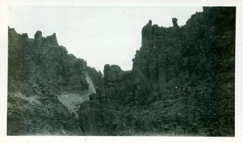 Scan of photograph from Judge Burt Cosgrove photo album.On Superior Highway East of Superior Ariz.