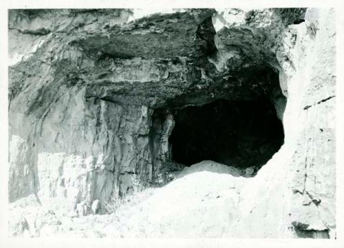 Scan of photograph from Judge Burt Cosgrove photo album.Cave 4