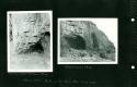 Scan of page from Judge Burt Cosgrove photo album.Hueco Mts. N.E. of El Paso Tex. July 1928.