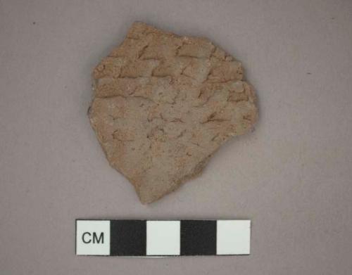 Ceramic vessel, corrugated sherd