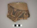 Ceramic vessel, painted sherd