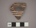 Ceramic vessel, painted bowl rimsherd