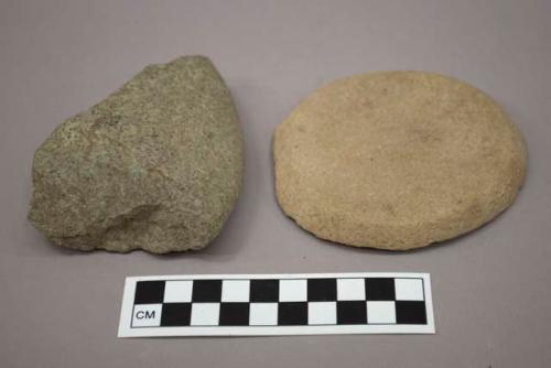 3 miscellaneous piecec of worked stone