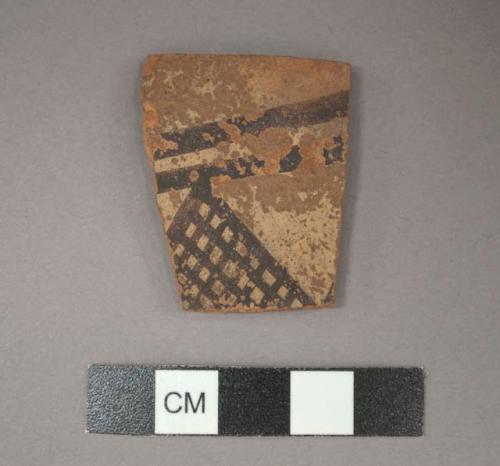 2 potsherds - painted on light (B1)