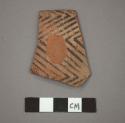 Rim potsherd - painted on light (B5)