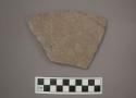 Rim potsherd  (broken)- gray painted, brown on gray (A5)