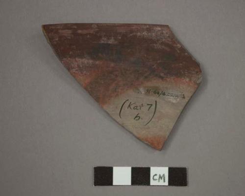 Rim potsherd - gray painted (A5) Type Series