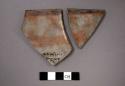 2 rim potsherds