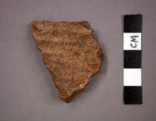 Potsherd - brown, incised