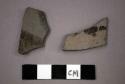 3 potsherds - gray painted (A1a)