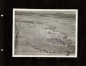 Scan of page from Judge Burt Cosgrove photo album. Mission near Tucson Arizona.SW San Xavier del Bac (To West)
