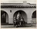 Scan of page from Judge Burt Cosgrove photo album.C.B.Cosgrove family Tucson Ariz. Airport Nov.1930