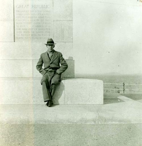 Scan of page from Judge Burt Cosgrove photo album.C.B.C. Castle Island Boston May 1934