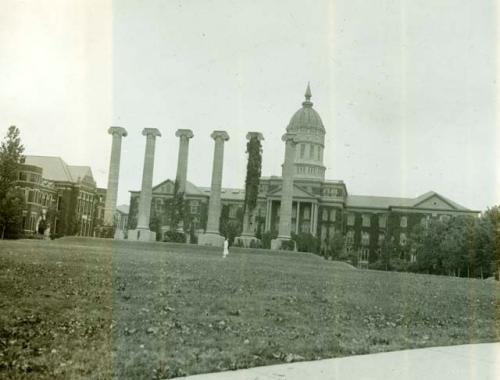 Scan of page from Judge Burt Cosgrove photo album.June 10-1934 University of Mo. Columbia Mo.