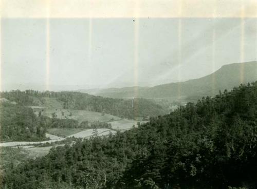 Scan of page from Judge Burt Cosgrove photo album.June 13-1934 To S.E. into shenandoah valley, west of Lexington Va.