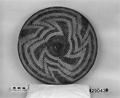 Coiled basketry plate